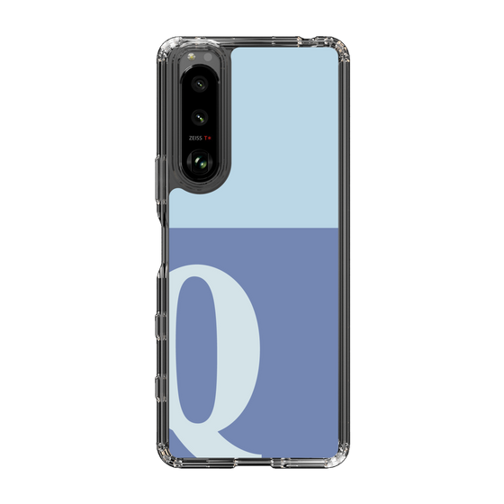 Slim Protection Case［ Original - initial two tone - Q blue ］