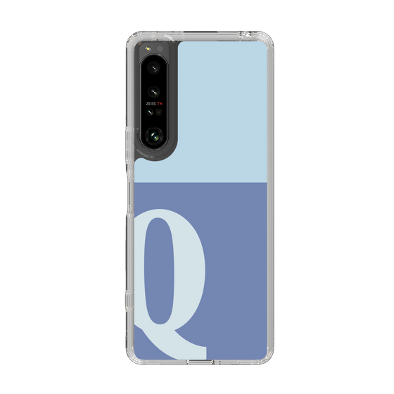 Slim Protection Case［ Original - initial two tone - Q blue ］