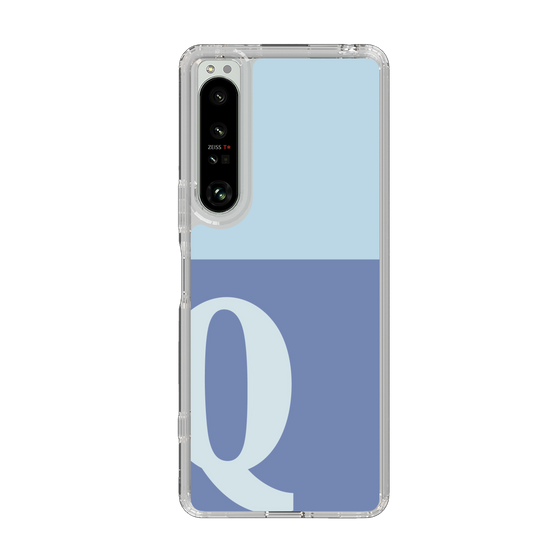 Slim Protection Case［ Original - initial two tone - Q blue ］