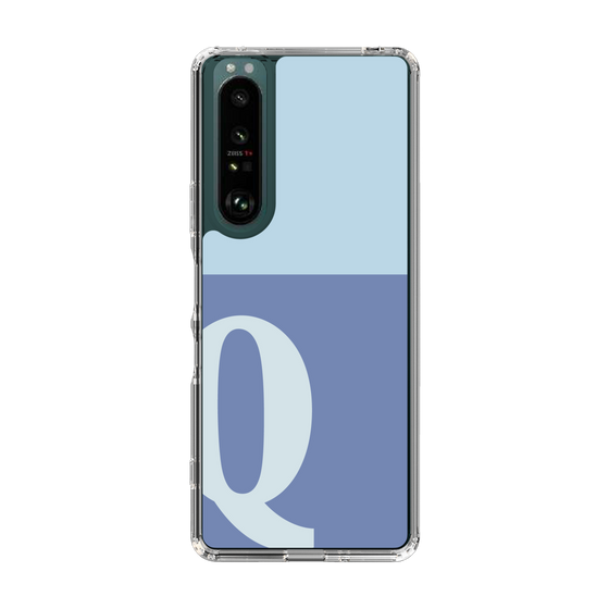 Slim Protection Case［ Original - initial two tone - Q blue ］