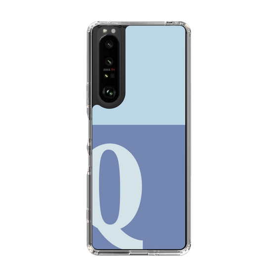 Slim Protection Case［ Original - initial two tone - Q blue ］