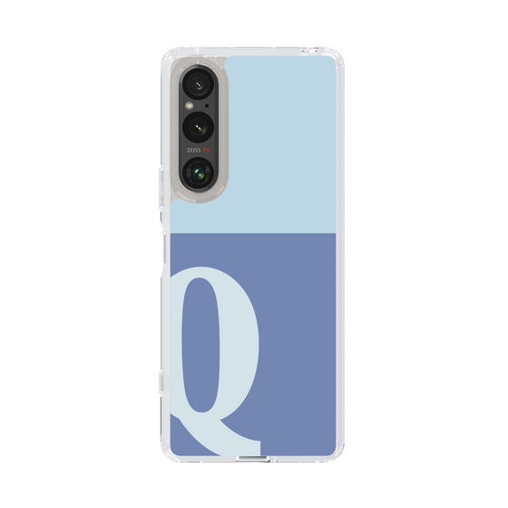 Slim Protection Case［ Original - initial two tone - Q blue ］