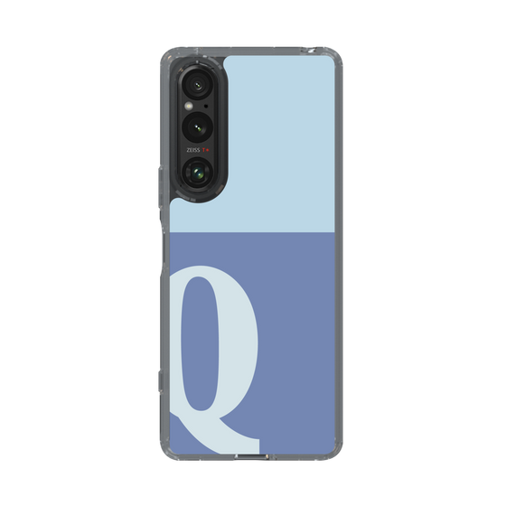 Slim Protection Case［ Original - initial two tone - Q blue ］