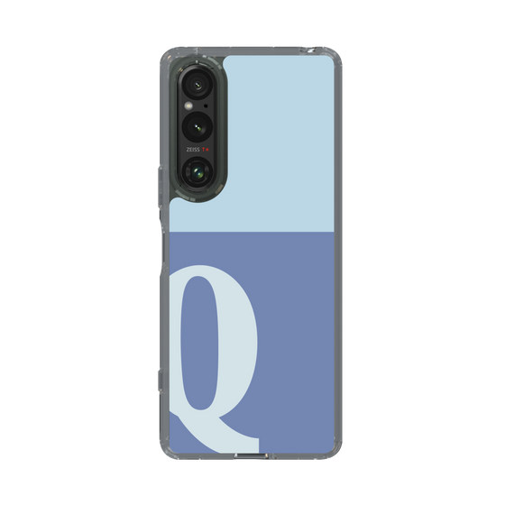 Slim Protection Case［ Original - initial two tone - Q blue ］
