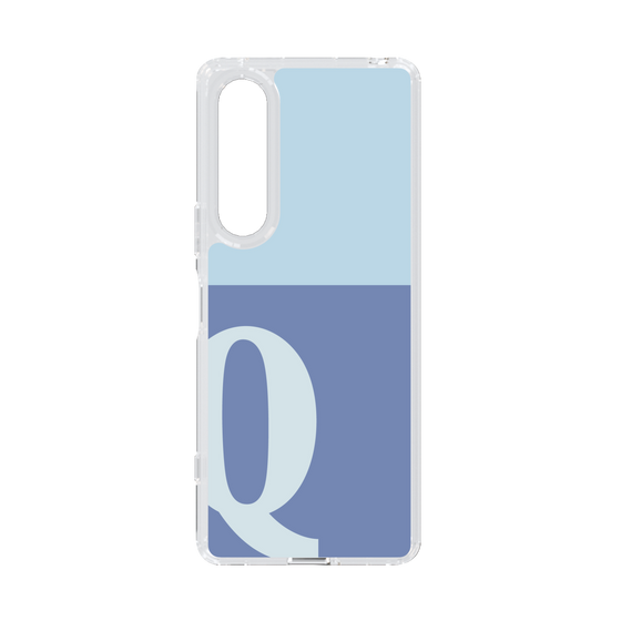 Slim Protection Case［ Original - initial two tone - Q blue ］