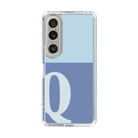Slim Protection Case［ Original - initial two tone - Q blue ］