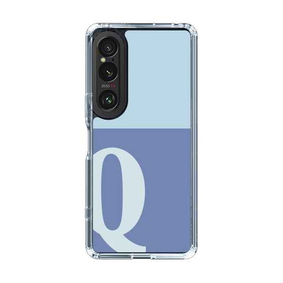Slim Protection Case［ Original - initial two tone - Q blue ］