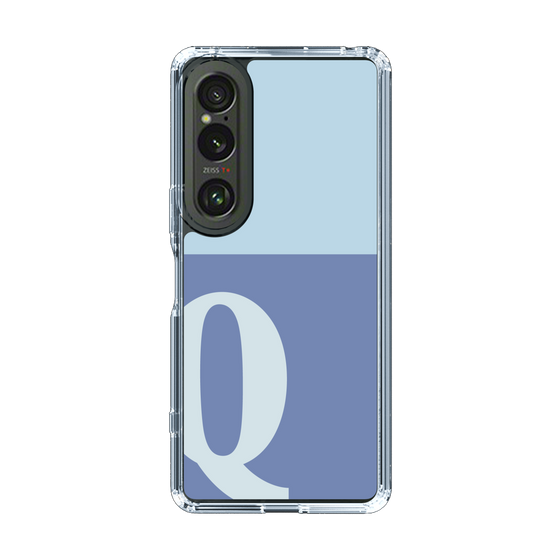 Slim Protection Case［ Original - initial two tone - Q blue ］