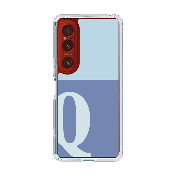 Slim Protection Case［ Original - initial two tone - Q blue ］