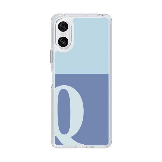 Slim Protection Case［ Original - initial two tone - Q blue ］