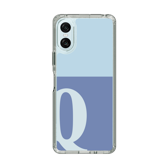Slim Protection Case［ Original - initial two tone - Q blue ］