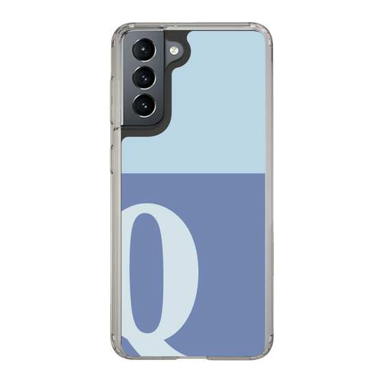 Slim Protection Case［ Original - initial two tone - Q blue ］