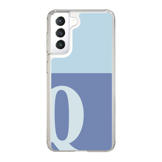 Slim Protection Case［ Original - initial two tone - Q blue ］