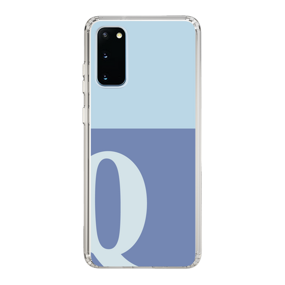 Slim Protection Case［ Original - initial two tone - Q blue ］