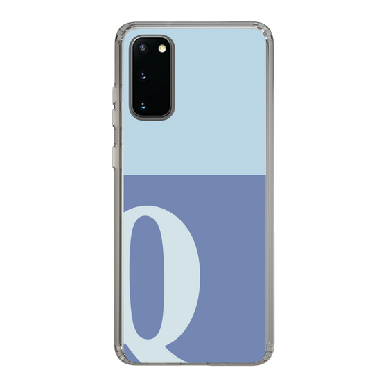 Slim Protection Case［ Original - initial two tone - Q blue ］