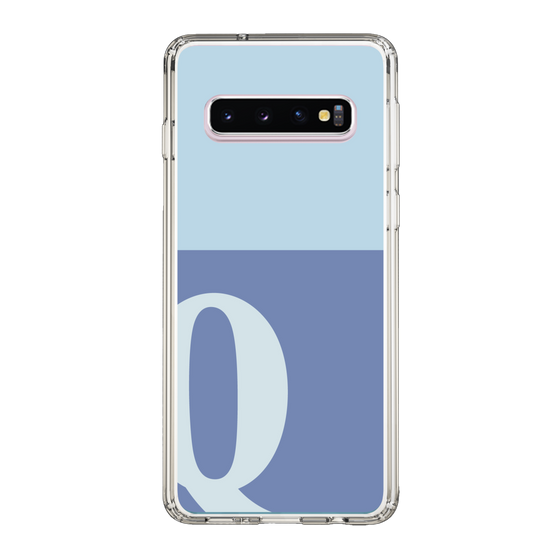 Slim Protection Case［ Original - initial two tone - Q blue ］