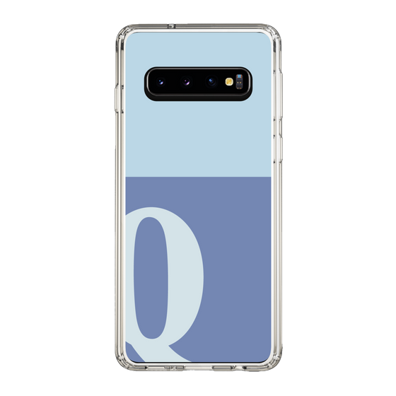 Slim Protection Case［ Original - initial two tone - Q blue ］