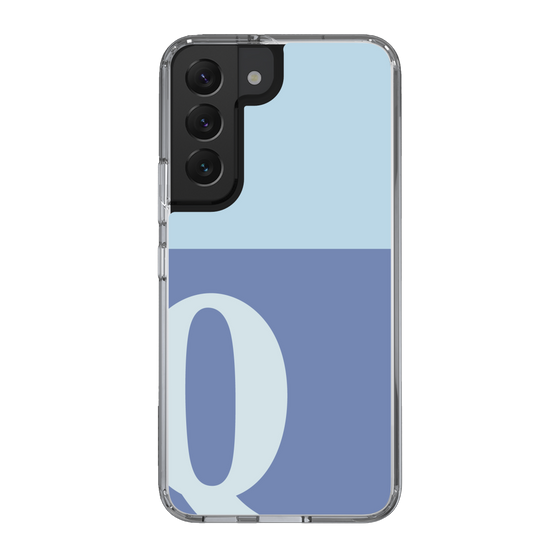 Slim Protection Case［ Original - initial two tone - Q blue ］