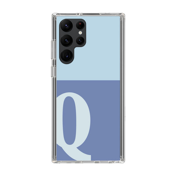 Slim Protection Case［ Original - initial two tone - Q blue ］