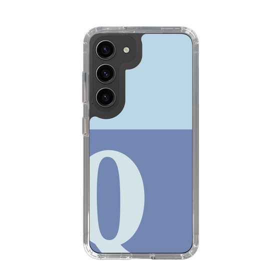 Slim Protection Case［ Original - initial two tone - Q blue ］