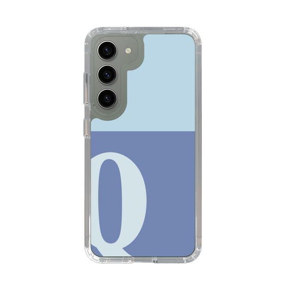 Slim Protection Case［ Original - initial two tone - Q blue ］