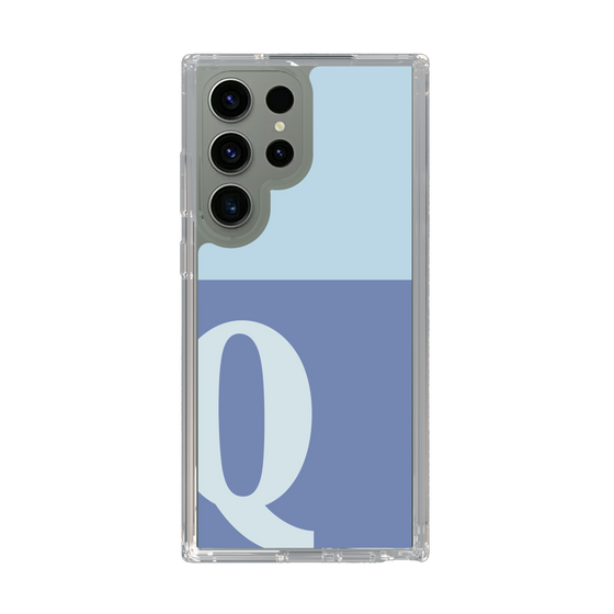 Slim Protection Case［ Original - initial two tone - Q blue ］