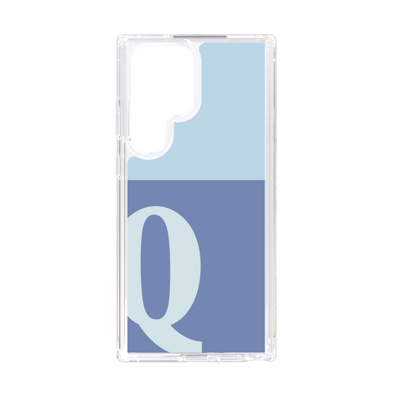 Slim Protection Case［ Original - initial two tone - Q blue ］
