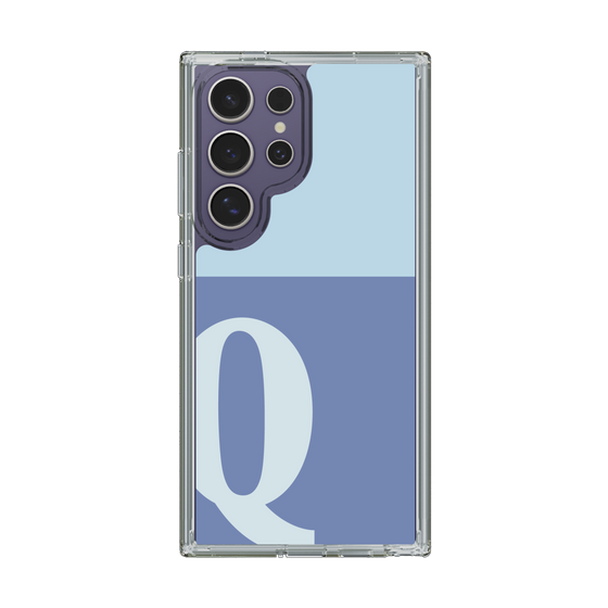 Slim Protection Case［ Original - initial two tone - Q blue ］