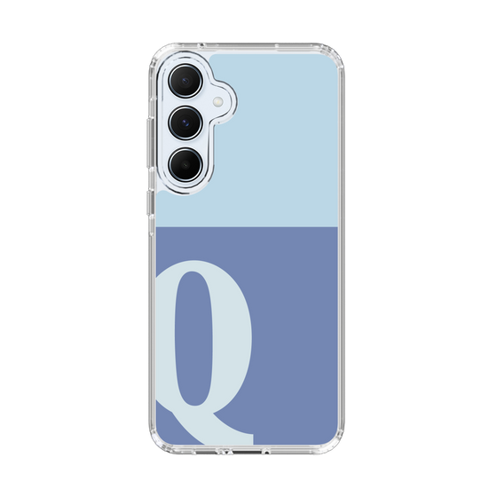 Slim Protection Case［ オリジナル - initial two tone - Q blue ］