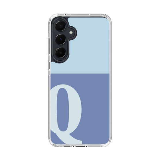 Slim Protection Case［ オリジナル - initial two tone - Q blue ］