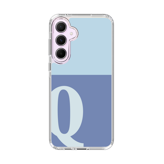 Slim Protection Case［ オリジナル - initial two tone - Q blue ］