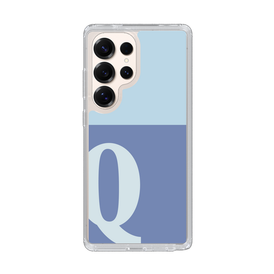 Slim Protection Case［ Original - initial two tone - Q blue ］