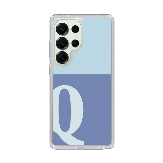 Slim Protection Case［ Original - initial two tone - Q blue ］