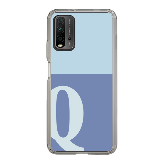 Slim Protection Case［ Original - initial two tone - Q blue ］