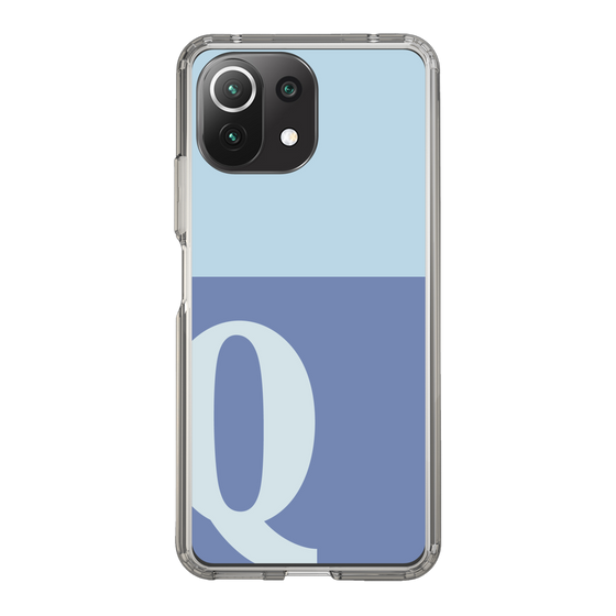 Slim Protection Case［ Original - initial two tone - Q blue ］