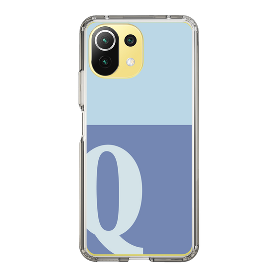 Slim Protection Case［ Original - initial two tone - Q blue ］