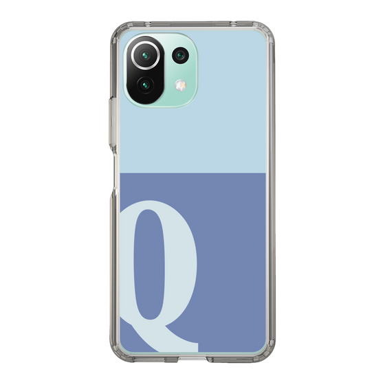 Slim Protection Case［ Original - initial two tone - Q blue ］