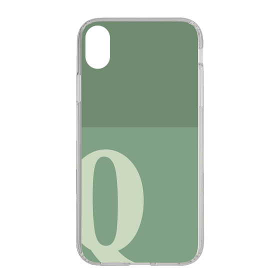Slim Protection Case［ Original - initial two tone - Q green ］