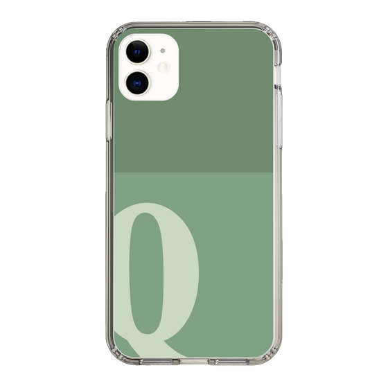 Slim Protection Case［ Original - initial two tone - Q green ］