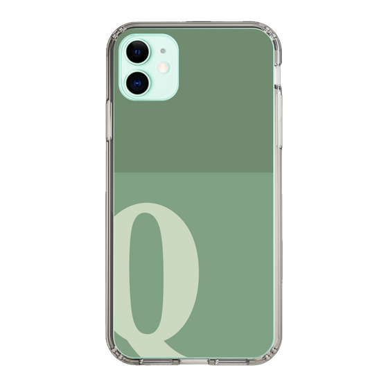 Slim Protection Case［ Original - initial two tone - Q green ］