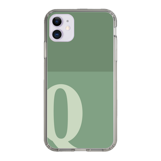 Slim Protection Case［ Original - initial two tone - Q green ］