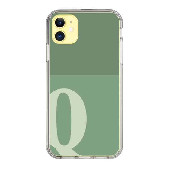 Slim Protection Case［ Original - initial two tone - Q green ］