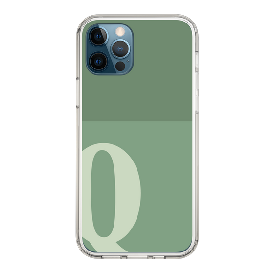 Slim Protection Case［ Original - initial two tone - Q green ］