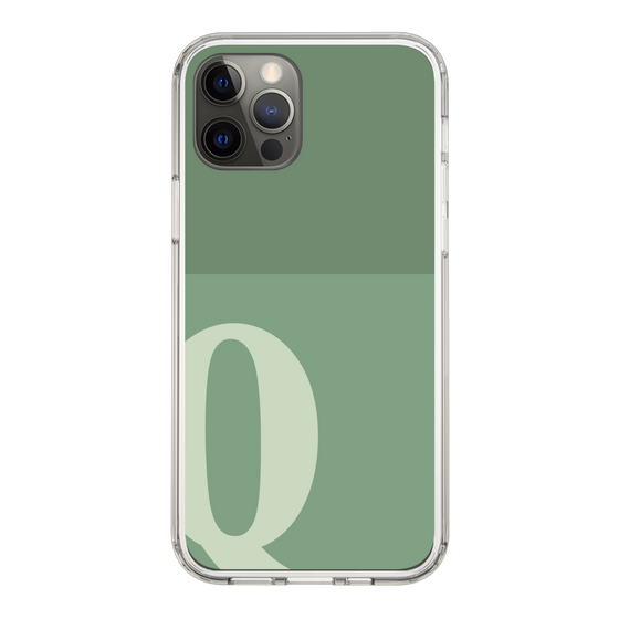 Slim Protection Case［ Original - initial two tone - Q green ］