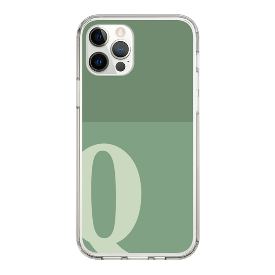 Slim Protection Case［ Original - initial two tone - Q green ］