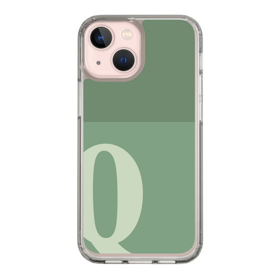 Slim Protection Case［ Original - initial two tone - Q green ］