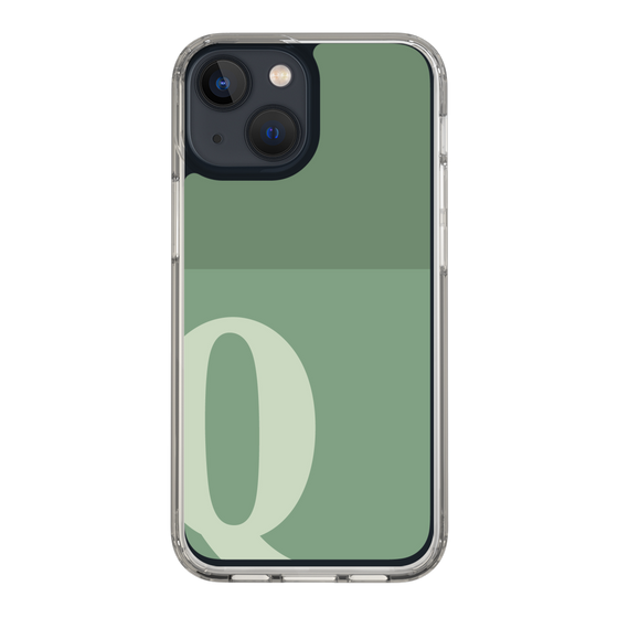 Slim Protection Case［ Original - initial two tone - Q green ］