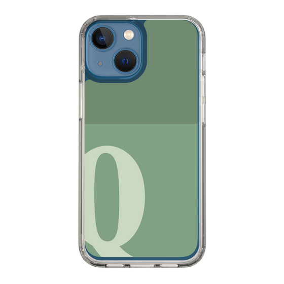 Slim Protection Case［ Original - initial two tone - Q green ］