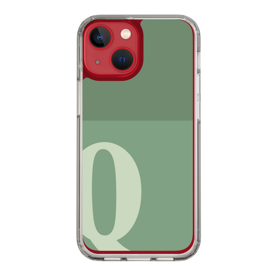 Slim Protection Case［ Original - initial two tone - Q green ］