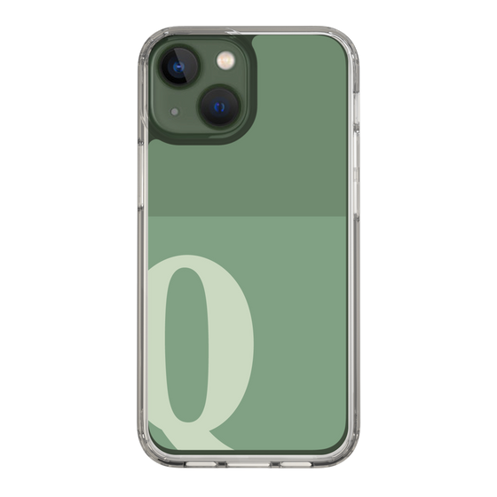 Slim Protection Case［ Original - initial two tone - Q green ］